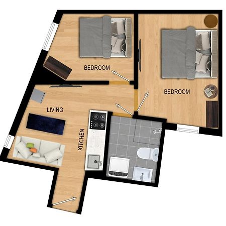 Apartmán King Bed - Renovated 2024 - 2Br Behind Bryggen Bergen Exteriér fotografie